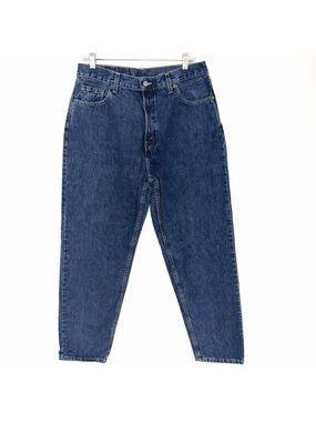 Vintage Levis 560 Jeans Women 14 Loose Fit Straight High Rise Blue Denim 90s USA